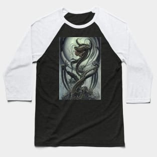 Giger style Artwork Baseball T-Shirt